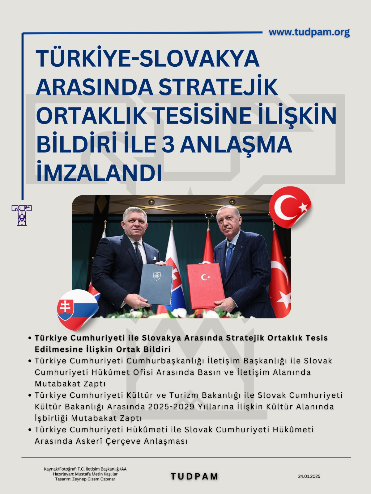 İnfografik | Türkiye-Slovakya Arasında Stratejik Ortaklık Tesisine İlişkin Bildiri ile 3 Anlaşma İmzalandı