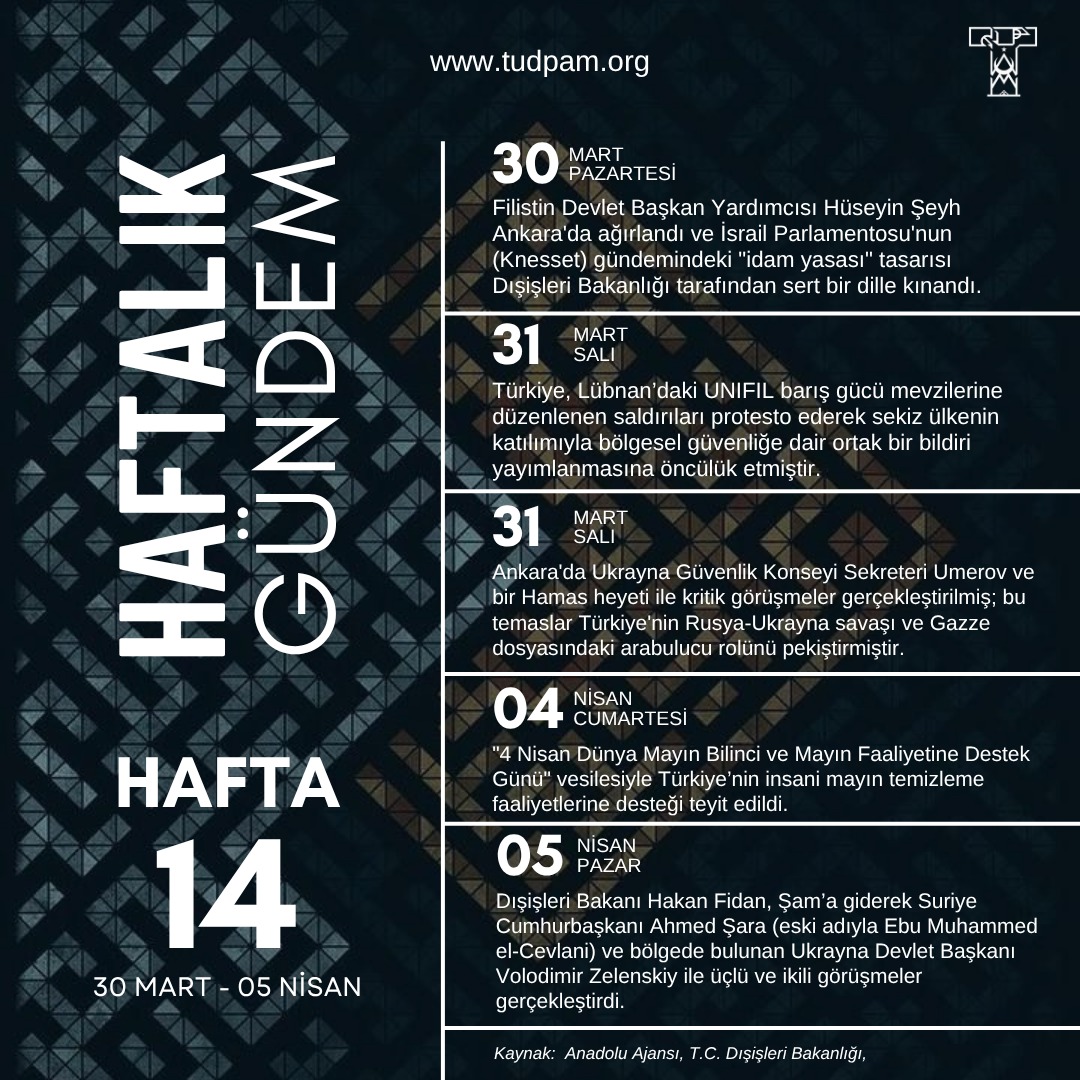 Haftalık Gündem-2026 14.Hafta