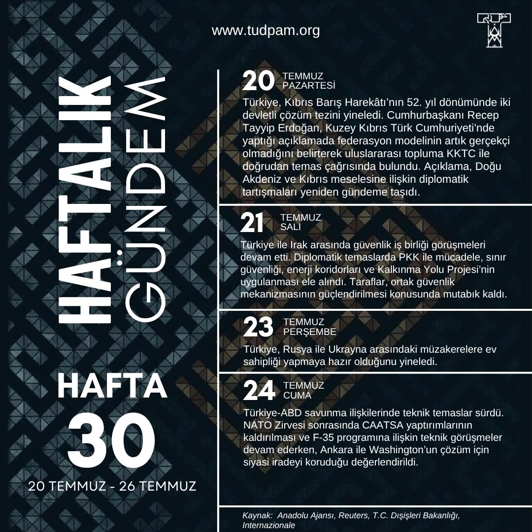 Haftalık Gündem-2026 30.Hafta