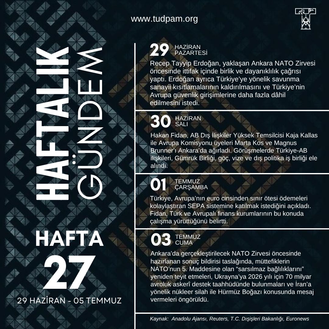 Haftalık Gündem-2026 27.Hafta