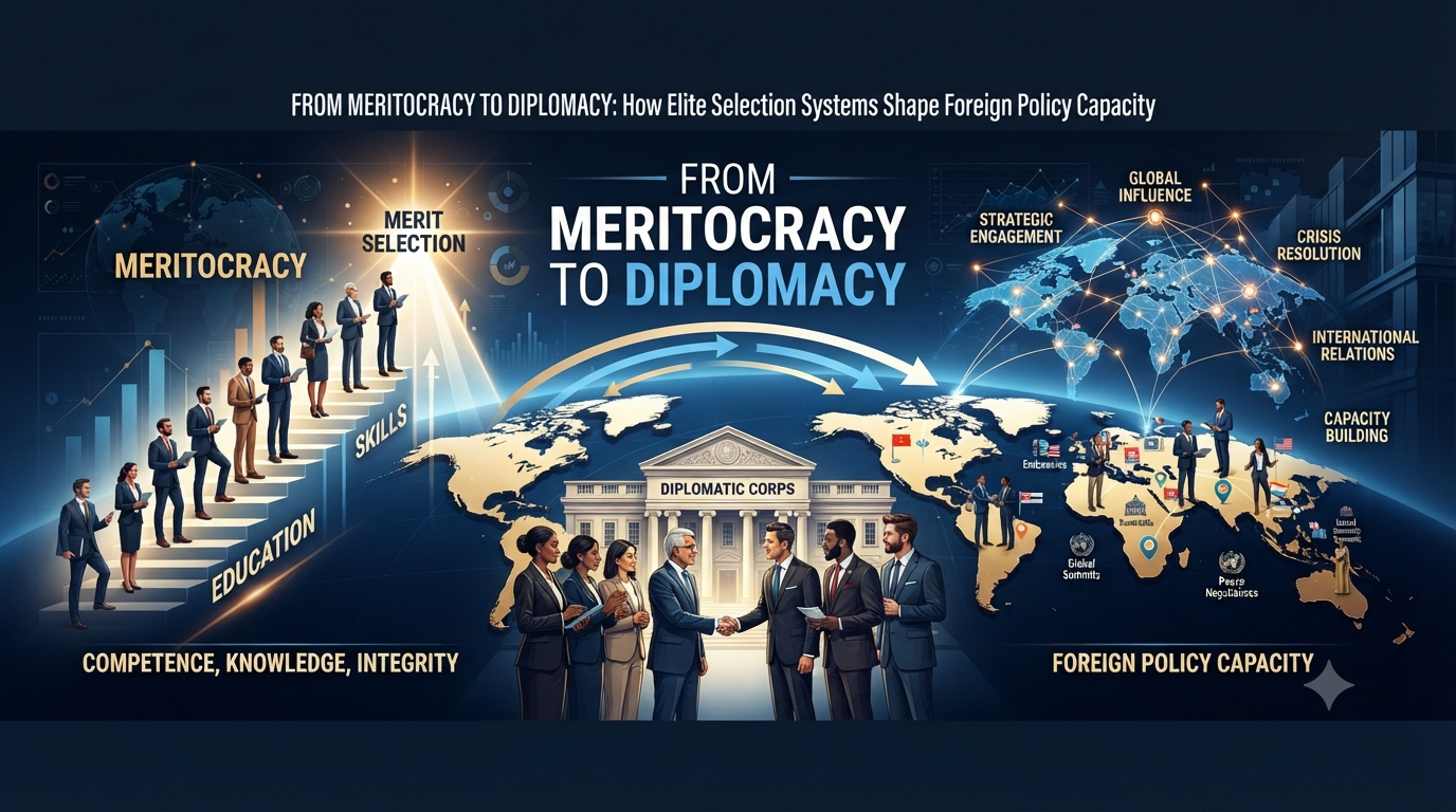 From Meritocracy to Diplomacy: How Elite Selection Systems Shape Foreign Policy Capacity