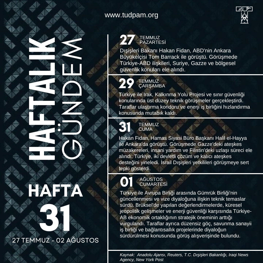 Haftalık Gündem-2026 31.Hafta