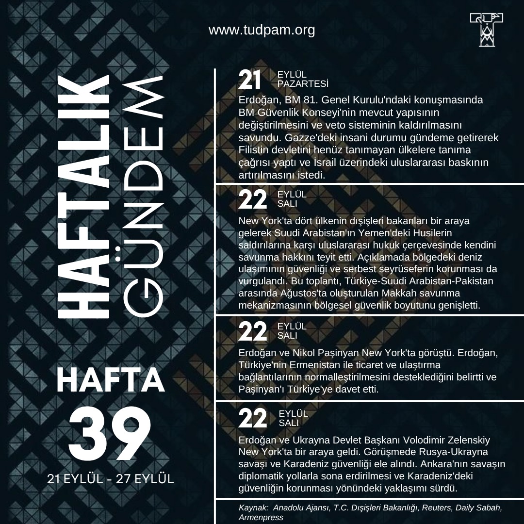 Haftalık Gündem-2026 39.Hafta