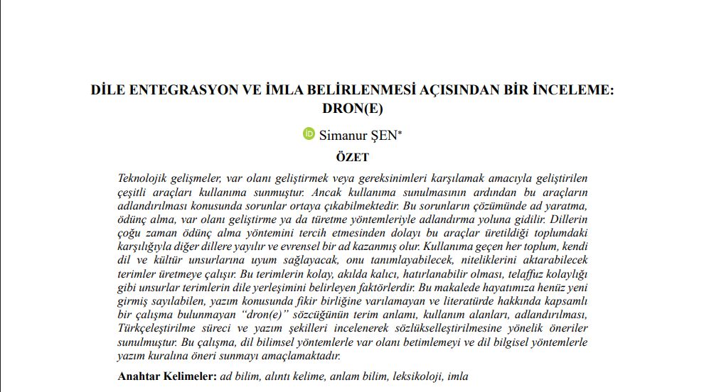 TUDPAM Yönetim Kurulu Üyesi Simanur Şen’in Makalesi Uludağ Üniversitesi Fen-Edebiyat Fakültesi Sosyal Bilimler Dergisi’nde Yayınlandı