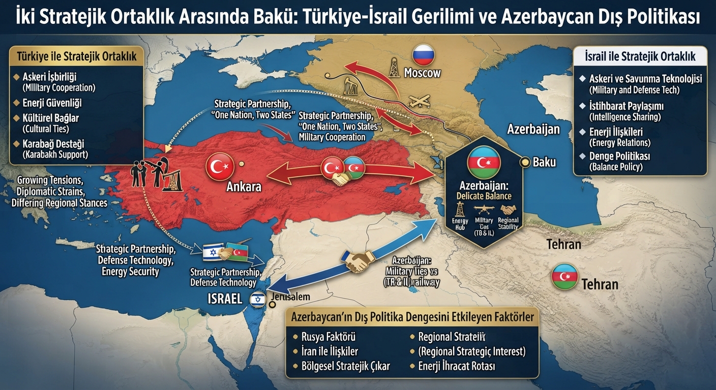 İki Stratejik Ortaklık Arasında Bakü: Türkiye-İsrail Gerilimi ve Azerbaycan Dış Politikası